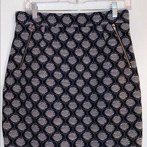 Pencil Skirt with Zippers